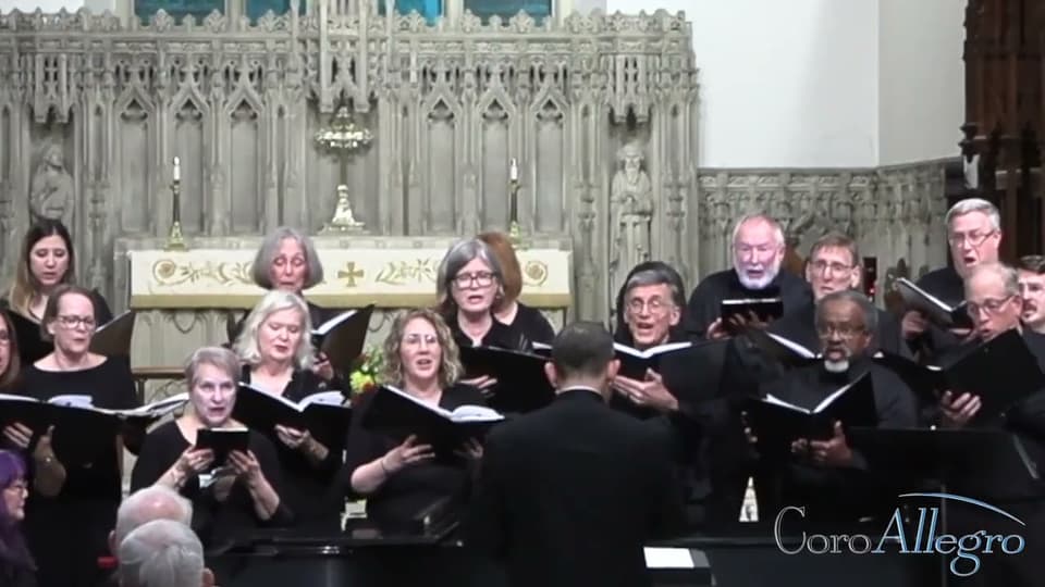 A still from CoroAllegro performing The Harbor.