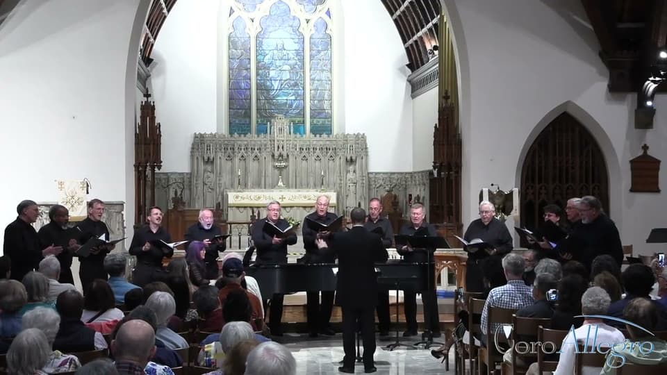 A still from CoroAllegro performing The Midnight Ride of Paul Revere.